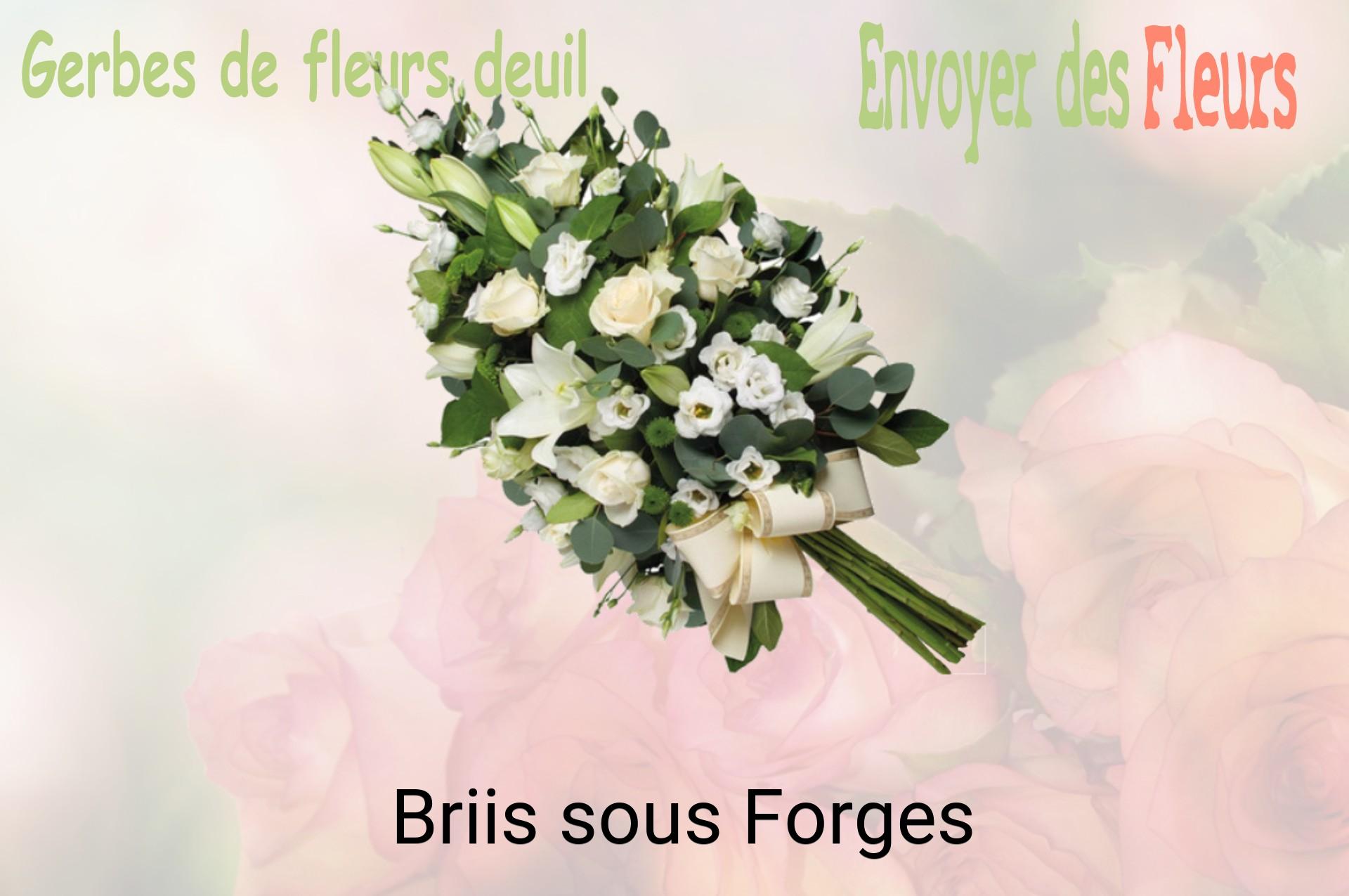 Gerbe de fleurs de deuil livrée à Briis-sous-Forges